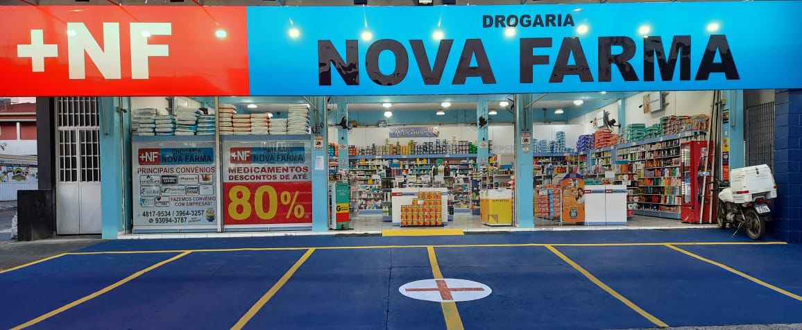 Fachada Nova Farma Noite